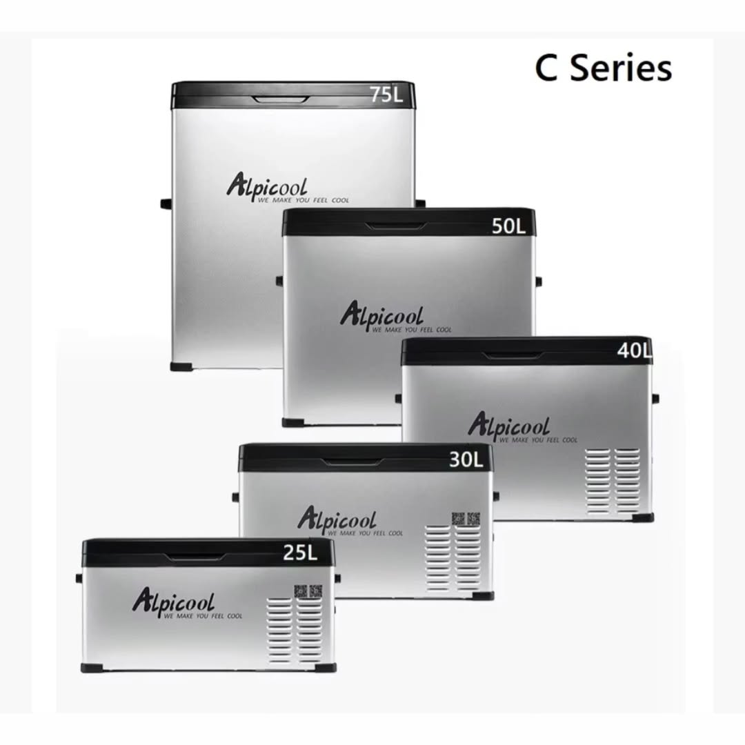 یخچال فریزر خودرو کمپرسور دار برند آلپیکول مدل ۲۵ لیتری